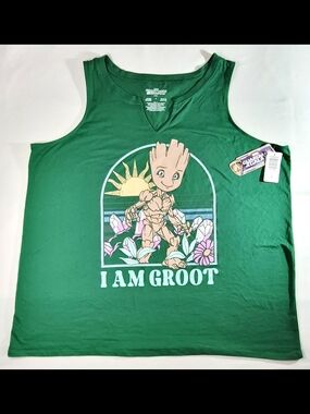 torrid Green 'I AM GROOT' Women's Graphic Tank Top 4X- NWT